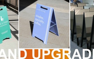 From drawings to implementation, a slow and meticulous process of making logos and signage